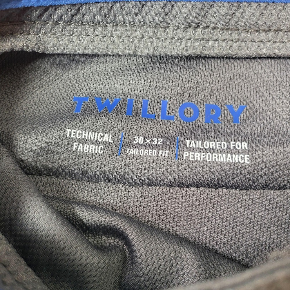 Twillory Pants Mens 30x32 Gray Chino Technical Fabric Tailored Fit Performance - Picture 3 of 7